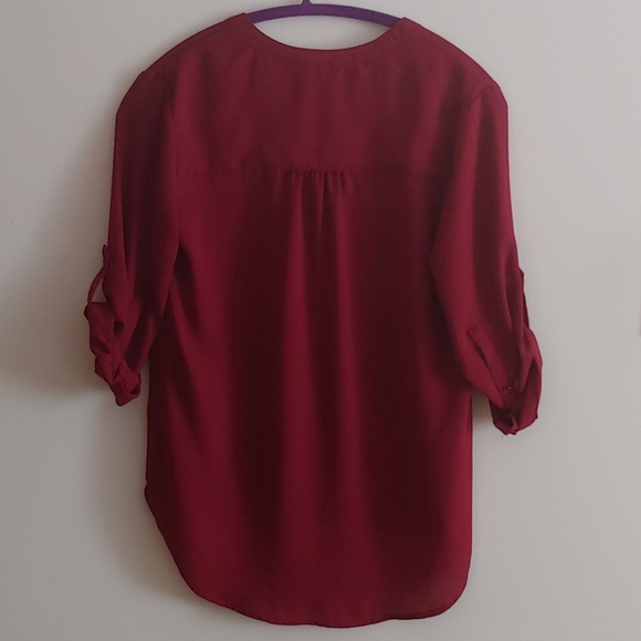 Wine Red Blouse - Picture 2 of 6
